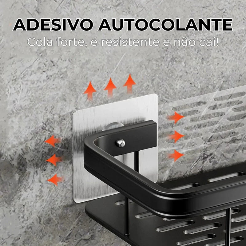 VitaAlu - Suporte Organizador Alumínio + Adesivos ProFix™ de Brinde! [FRETE GRÁTIS]