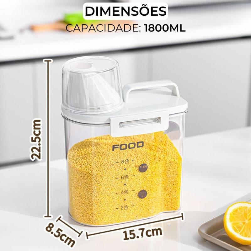 Condex 1,3 Litros - Potes Herméticos Porta Condimentos com Vedação em Silicone