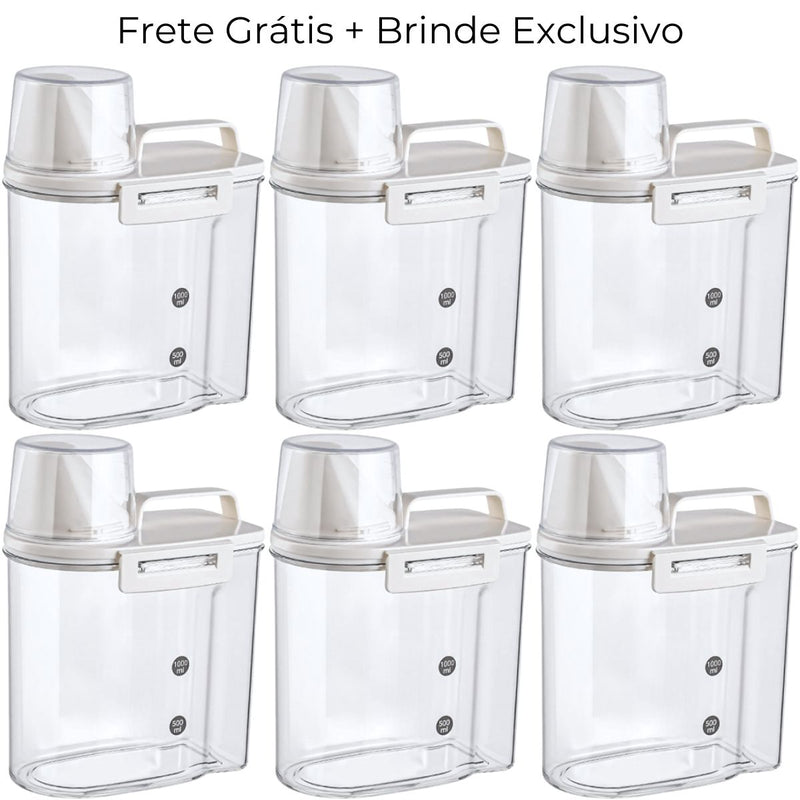 Condex 1,3 Litros - Potes Herméticos Porta Condimentos com Vedação em Silicone