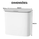 Lixeira Inteligente 13 Litros Abertura Automática Veda Cheiros - [ACOMPANHA PILHAS]