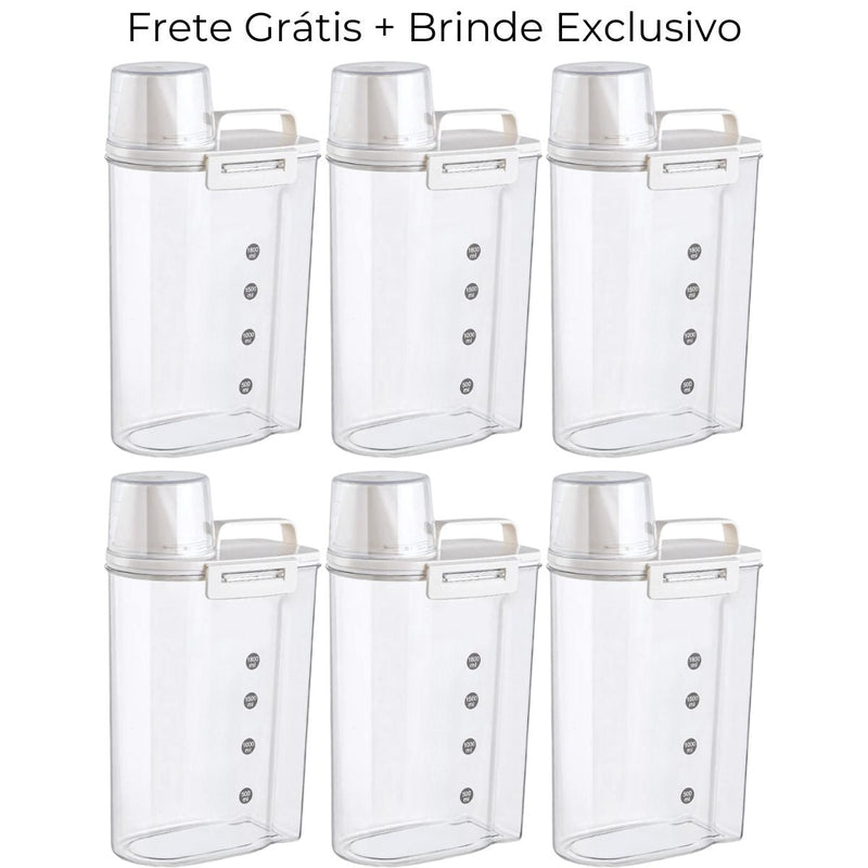Condex 2 Litros - Potes Herméticos em Acrílico Vedados [ULTIMAS UNIDADES]