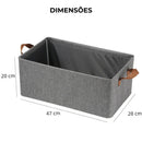 Cesto Organizador Multiuso Tecido Impermeável Dobrável