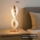 Abajur LED Mesa Design Infinito 3 Tons Bivolt Decorativo - VitaLux Decor