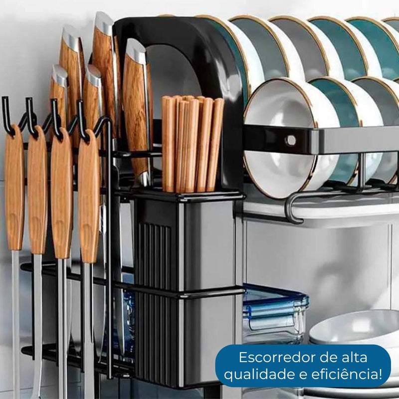 ESCORREDOR EM INOX PARA COZINHA