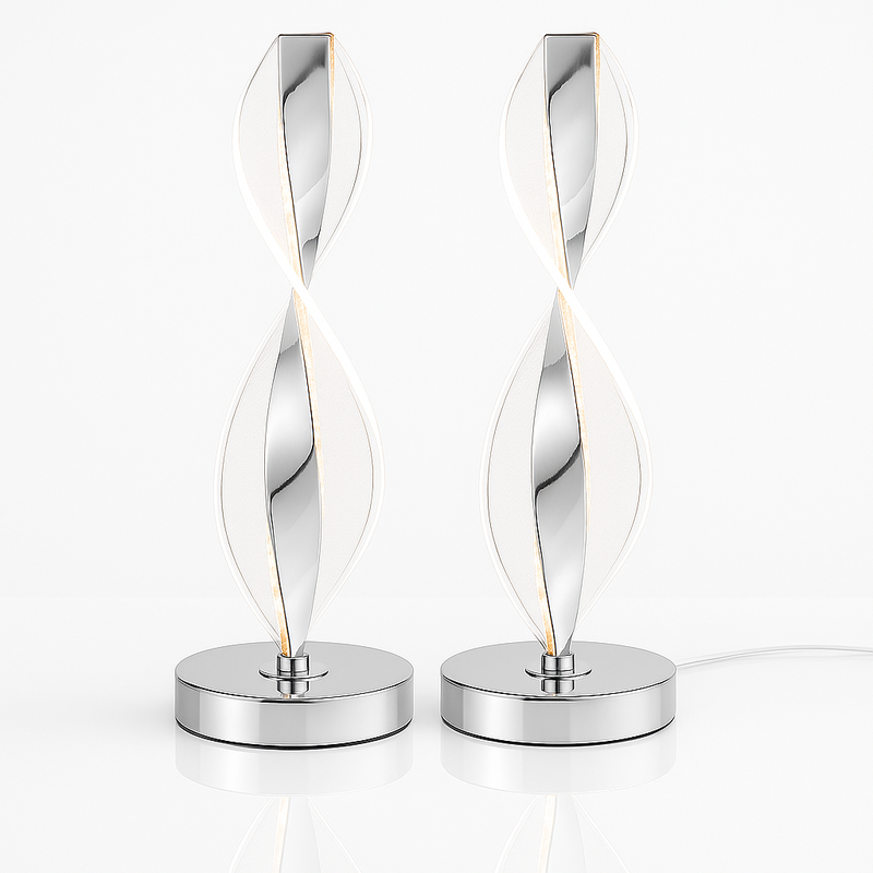 Abajur LED Mesa Design Infinito 3 Tons Bivolt Decorativo - VitaLux Decor