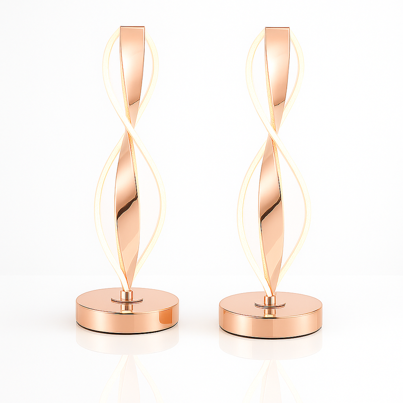 Abajur LED Mesa Design Infinito 3 Tons Bivolt Decorativo - VitaLux Decor