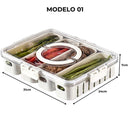 Potes Herméticos Para Geladeira Organizadores Empilháveis - Hermex