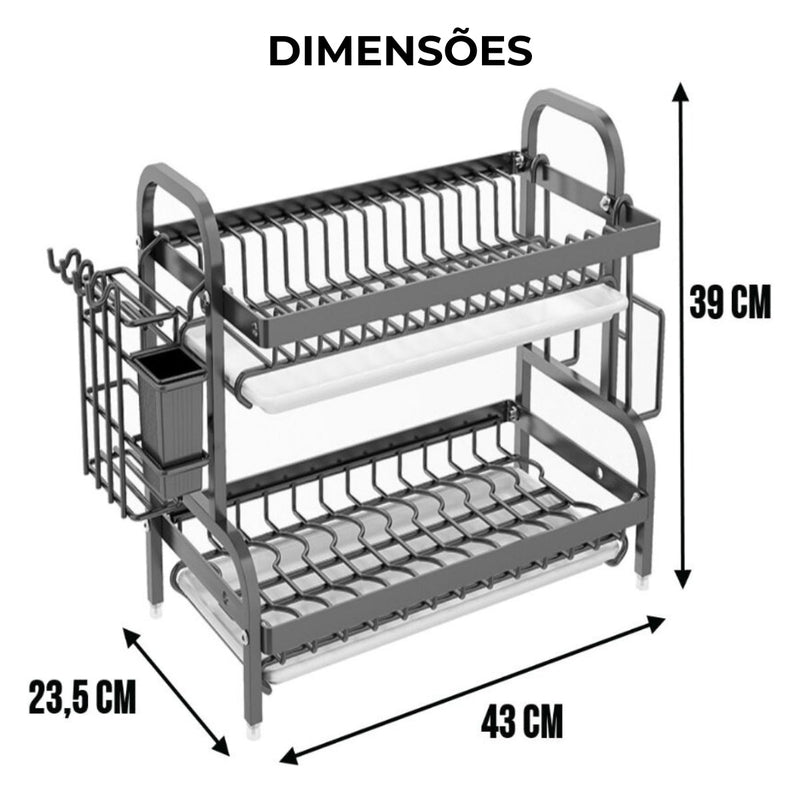 ESCORREDOR EM INOX PARA COZINHA