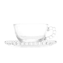 Jogo 6 Xícaras c/ Pires Bolinhas Pearl 80ml