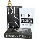 Kit 3 Livros Decorativos Organizadores - Modelo Design Clean