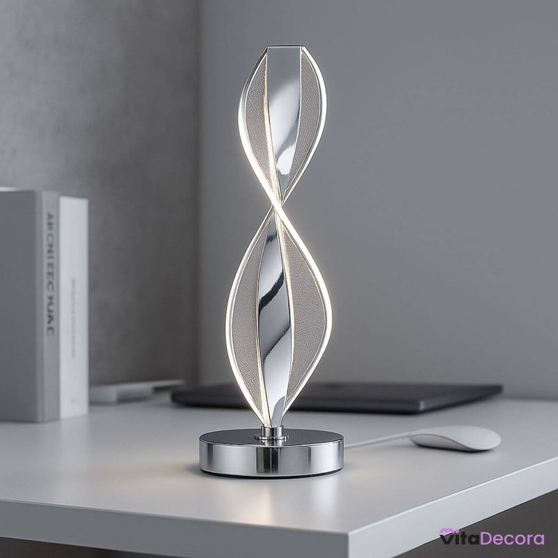 Abajur LED Mesa Design Infinito 3 Tons Bivolt Decorativo - VitaLux Decor