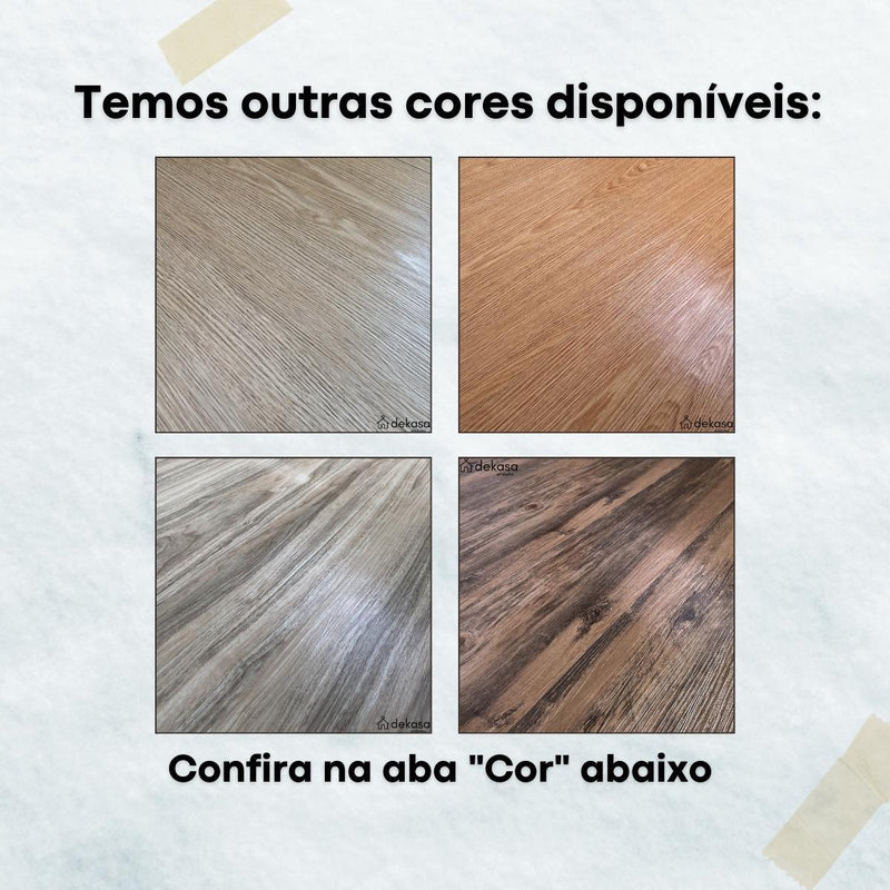 Piso Vinílico Autocolante Pvc Revestimento Adesivo Madeira 5m²