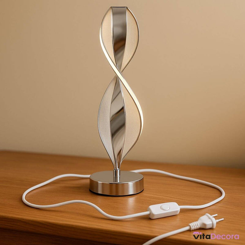 Abajur LED Mesa Design Infinito 3 Tons Bivolt Decorativo - VitaLux Decor