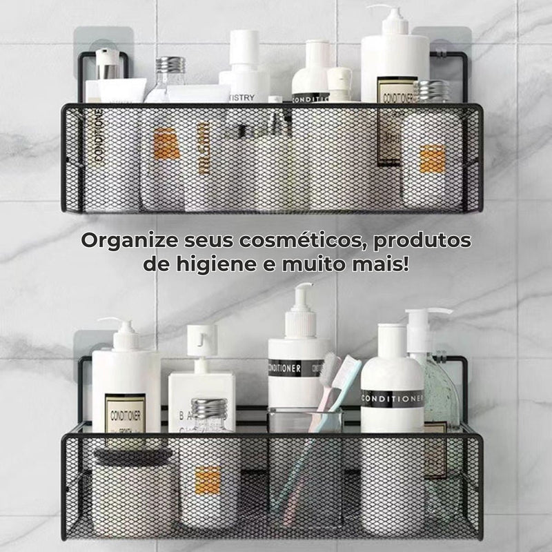 Cesto Organizador Suporte Aramado – Com Adesivos ProFix!