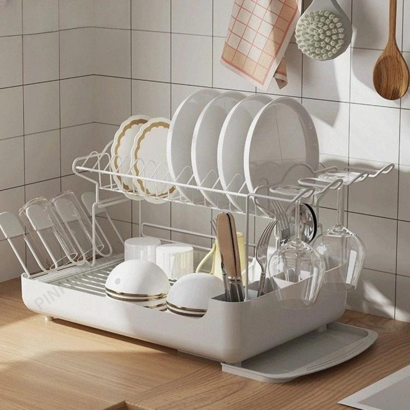 Escorredor De Louça 14 Pratos Aço Inox