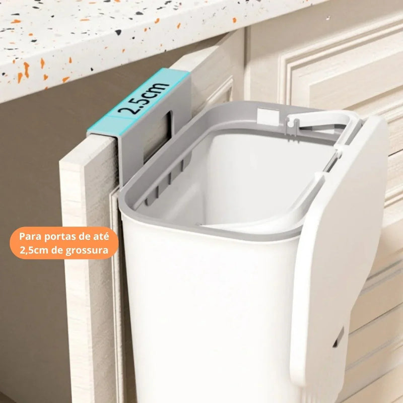 LixoFlex - Lixeira 9 Litros Pendurável + Adesivos ProFix de BRINDE!