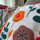 Kit 4 Capas Almofadas Decorativas 43x43 Estampas Florais Premium Sofá Sala