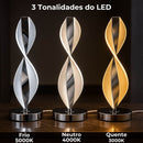 Abajur LED Mesa Design Infinito 3 Tons Bivolt Decorativo - VitaLux Decor