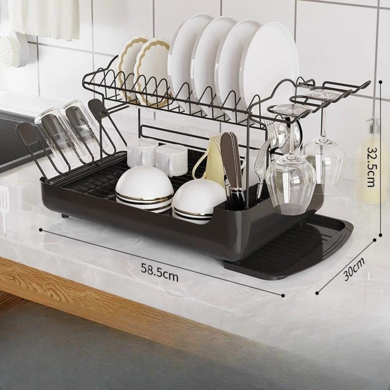 Escorredor De Louça 14 Pratos Aço Inox