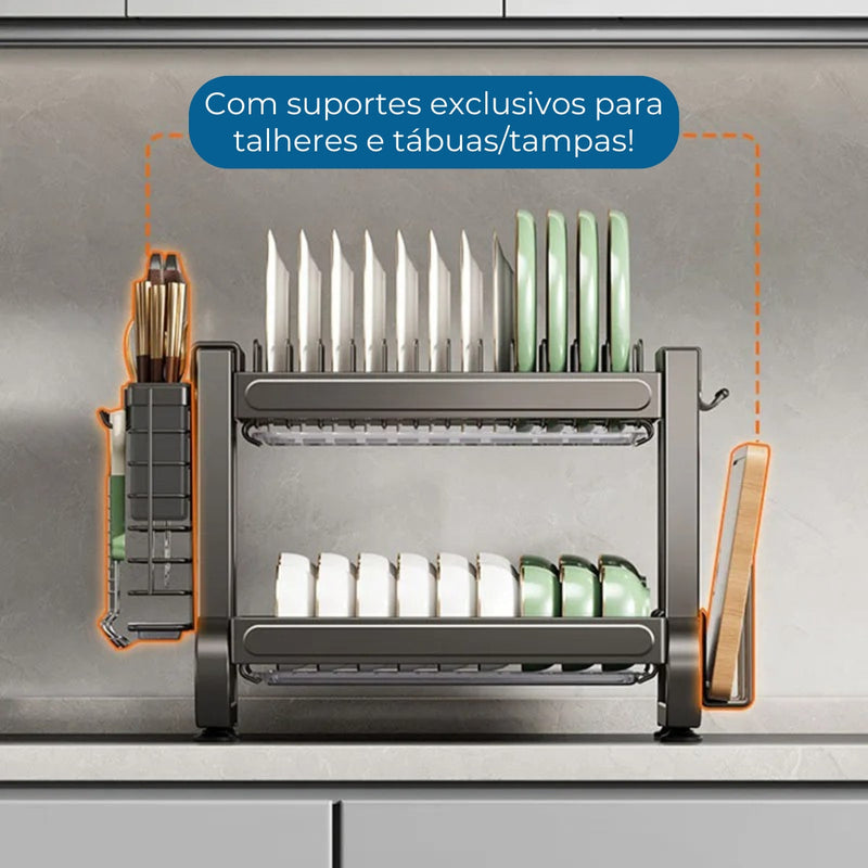 ESCORREDOR EM INOX PARA COZINHA