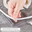 Potes Herméticos Para Geladeira Organizadores Empilháveis - Hermex