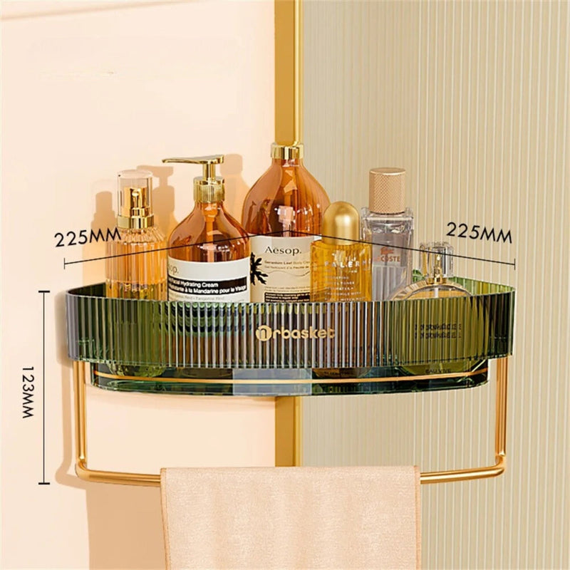 VitaDuo - Suporte Organizador Premium com Porta Toalhas + Adesivo ProFix