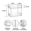 Estante Organizador Maquiagem Cosméticos Multiuso Duplo 2 Andares Acrílico