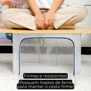 Organizador Infantil com Zíper – Grande (66L) para Brinquedos e Roupas