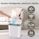 Lixeira Inteligente 13 Litros Abertura Automática Veda Cheiros - [ACOMPANHA PILHAS]