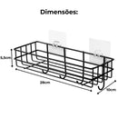 Suporte Shampoo Organizador Com Ganchos Com Adesivos