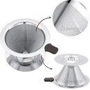 Coador de Café em Inox Filtro Reutilizável Com Base Tamanho 101