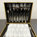 Conjunto Premium Talheres Gold Deluxe - (24 Peças)