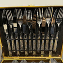 Conjunto Premium Talheres Gold Deluxe - (24 Peças)