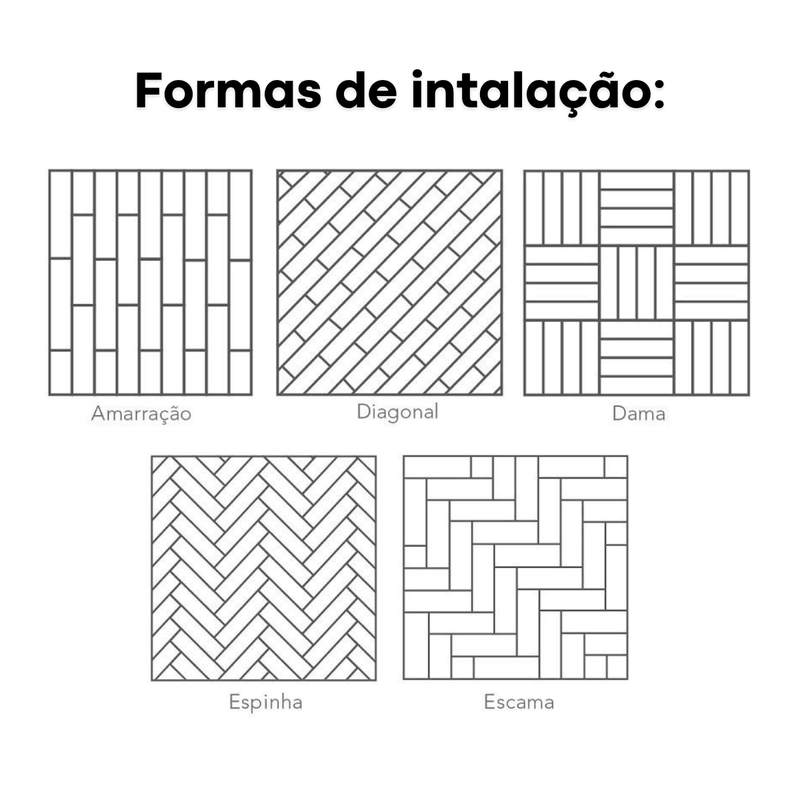 Piso Vinílico Autocolante Pvc Revestimento Adesivo Madeira 5m²