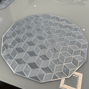 Jogo Americano 6 Peças para Mesa Posta Prata