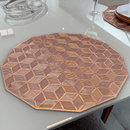 Jogo Americano 6 Peças Mesa Posta Rose Gold