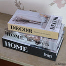 Livros Decorativos Organizadores Kit com 3 - Home Design