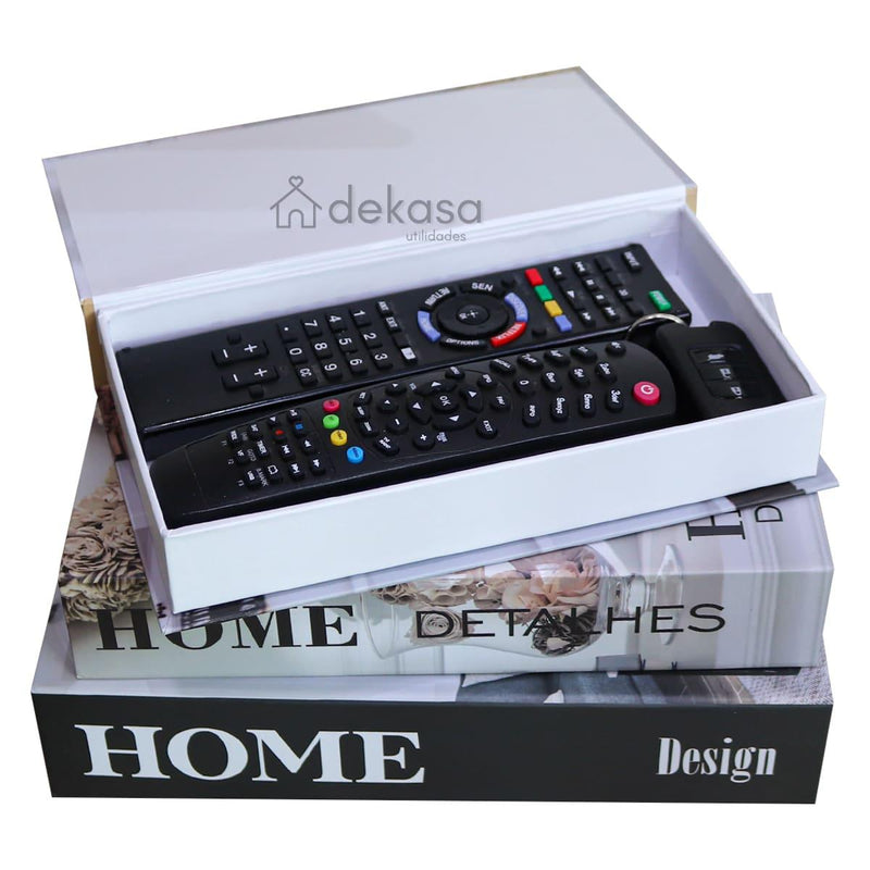 Livros Decorativos Organizadores Kit com 3 - Home Design