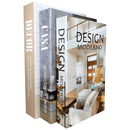 Kit 3 Livros Decorativos Organizadores Grande Luxo - Modelo DECOR