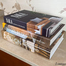 Livros Decorativos Organizadores Conjunto com 3 - Design Moderno