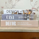 Kit 3 Livros Decorativos Organizadores Grande Luxo - Modelo DECOR
