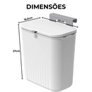 LixoFlex - Lixeira 9 Litros Pendurável + Adesivos ProFix de BRINDE!