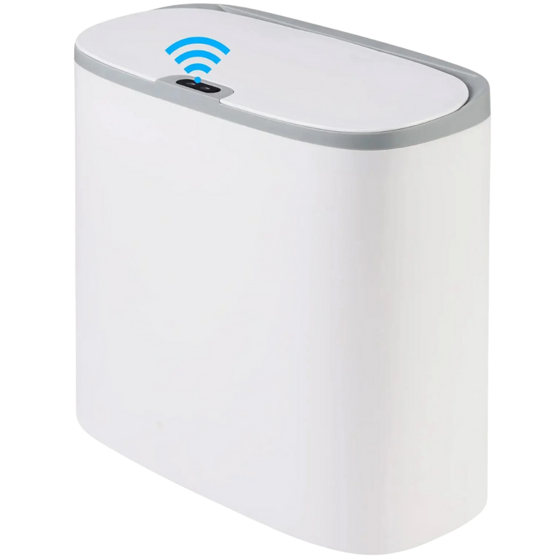 Lixeira Inteligente 13 Litros Abertura Automática Veda Cheiros - [ACOMPANHA PILHAS]