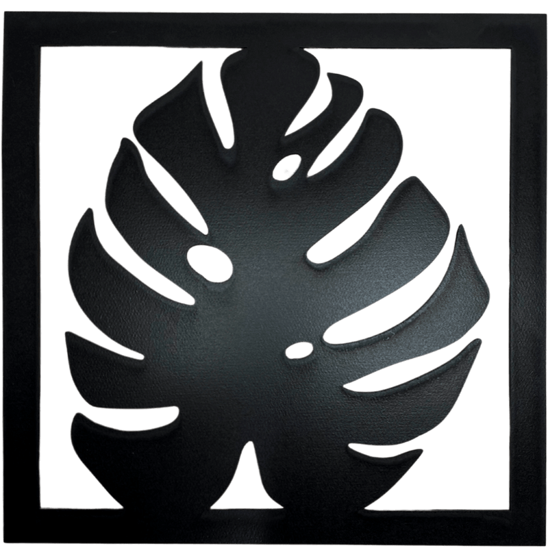 Kit 4 Quadros Decorativos Vazados Preto MDF 3mm c/ Dupla Face