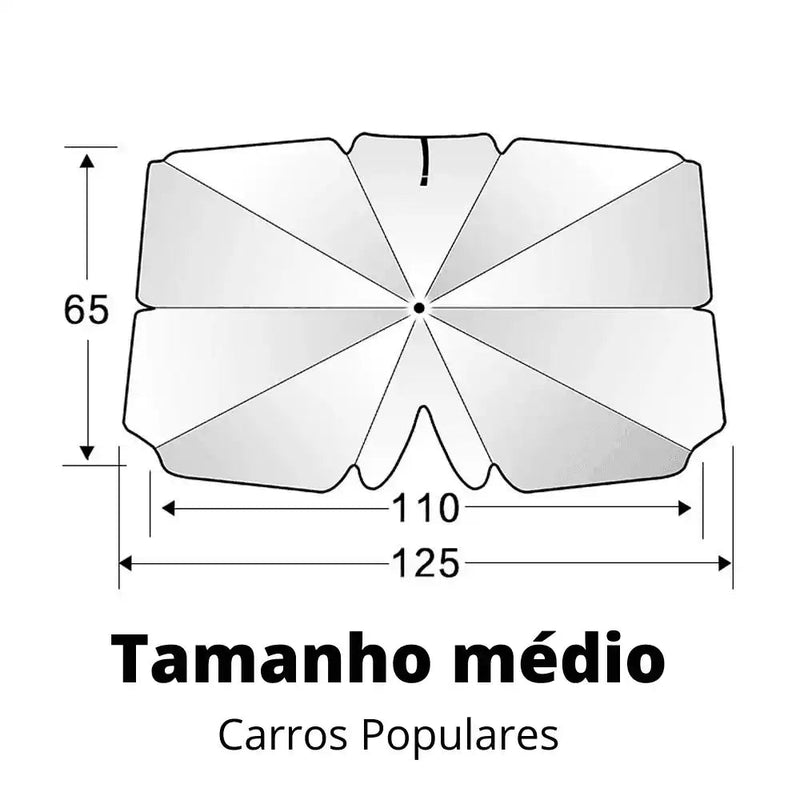 Quebra Sol Portátil com Proteção UV