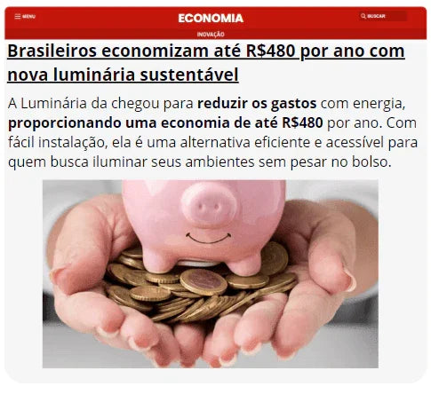 Refletor Solar - EcoLux™ (ECONOMIZE ATÉ R$ 400,00)