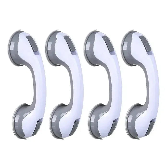 Barra de Apoio para Banheiro com Borrachas de Fixação Antiderrapantes | Suporta até 150k - SafeGrip