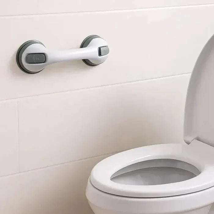 Barra de Apoio para Banheiro com Borrachas de Fixação Antiderrapantes | Suporta até 150k - SafeGrip