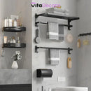 VitaFlex Pro - Porta-Toalhas Grande Retrátil + Adesivos ProFix™! [FRETE GRÁTIS]